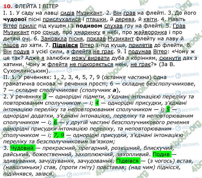 ГДЗ Укр мова 6 класс страница 10